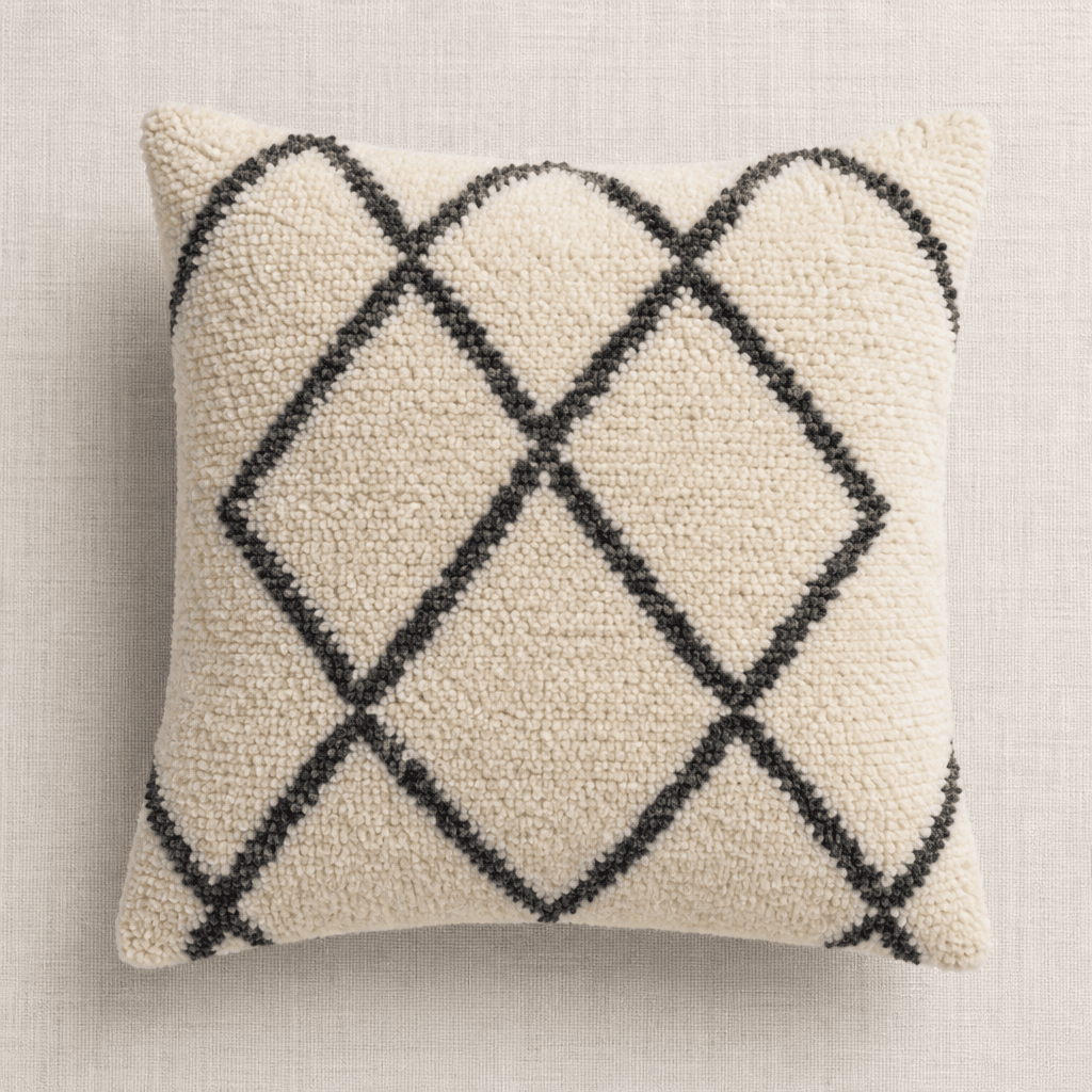 Beni Ourain diamond cushion